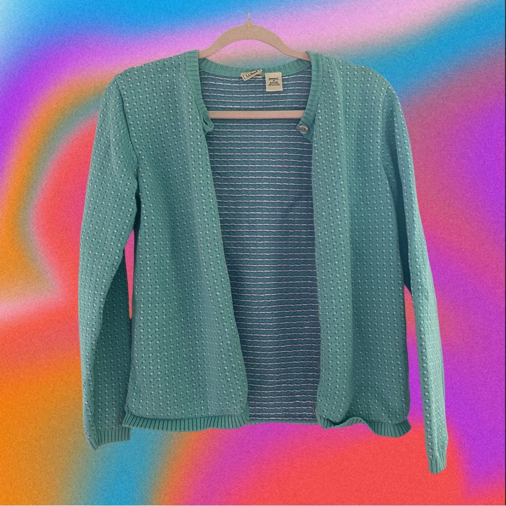 Vintage LL Bean Cardigan Sweater